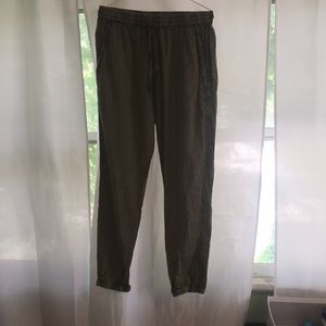 Dark Green Pull-on Pant w/drawstring waist
